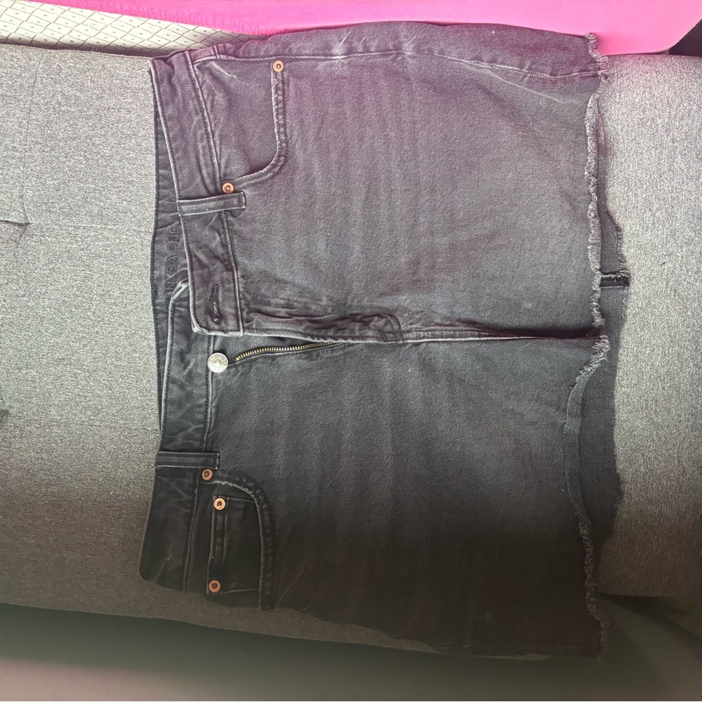 Women's Black Denim Skirt